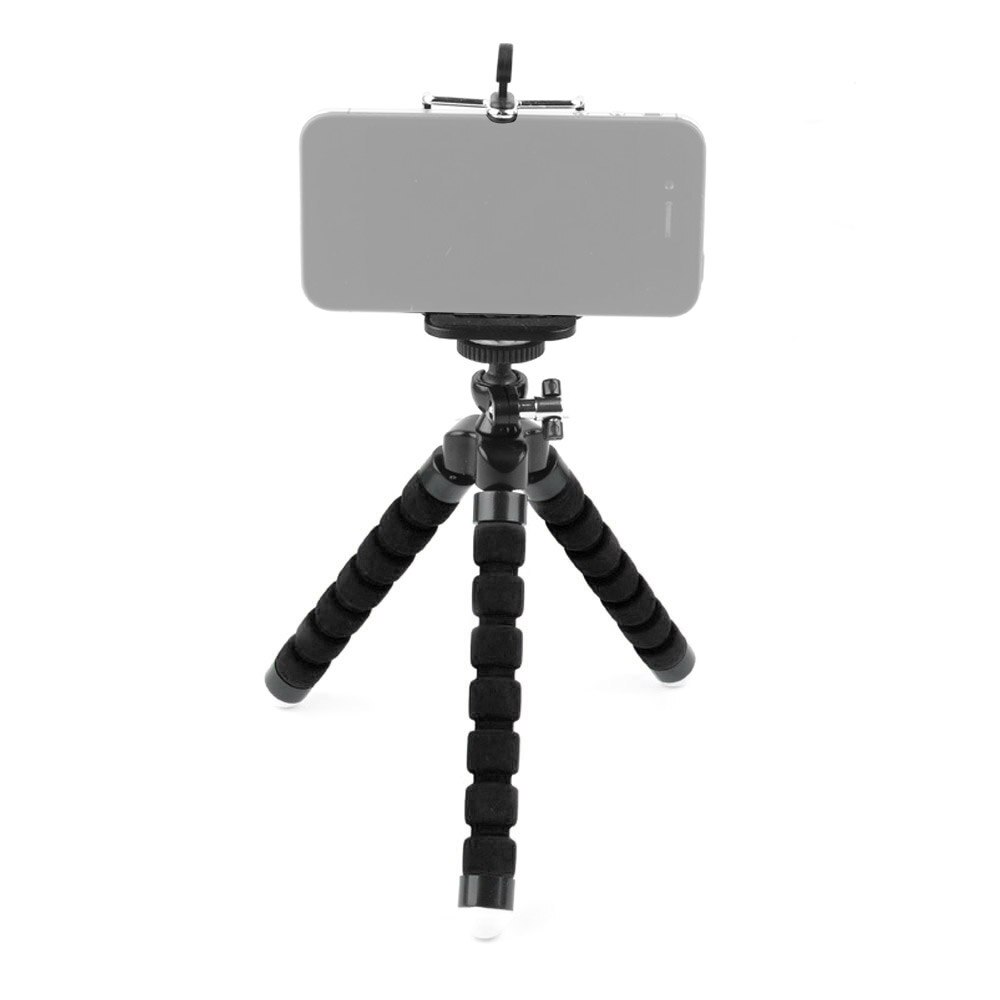 Sponge tripod octopus bracket small lazy mobile phone holder portable mobile phone universal bracket plus mobile phone clip