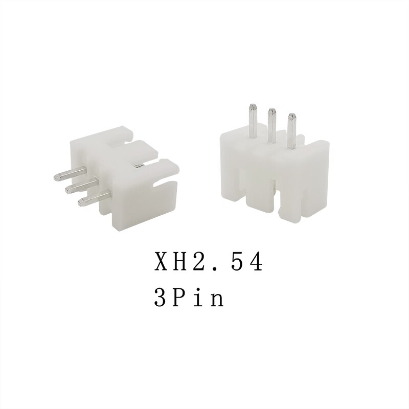 50/100PCS XH2.54 2P 3P 4P 5P 6P 7P 8P 9P 10Pin Pitch 2.54mm Terminals Housing Pin Header Connector JST XH 2.54 Wire Connectors: 3Pin / 100PCS