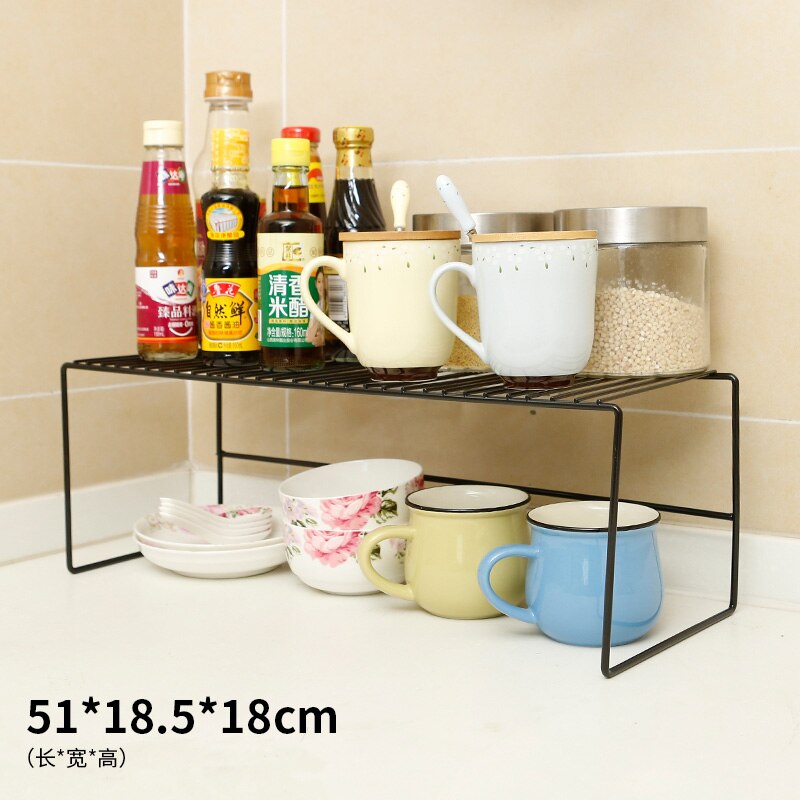 Home Closet Organizer Storage Shelf for Kitchen Rack Space Saving Shelf Kitchen Organizer Wardrobe Shoe Organizers Saving Space: 2-1