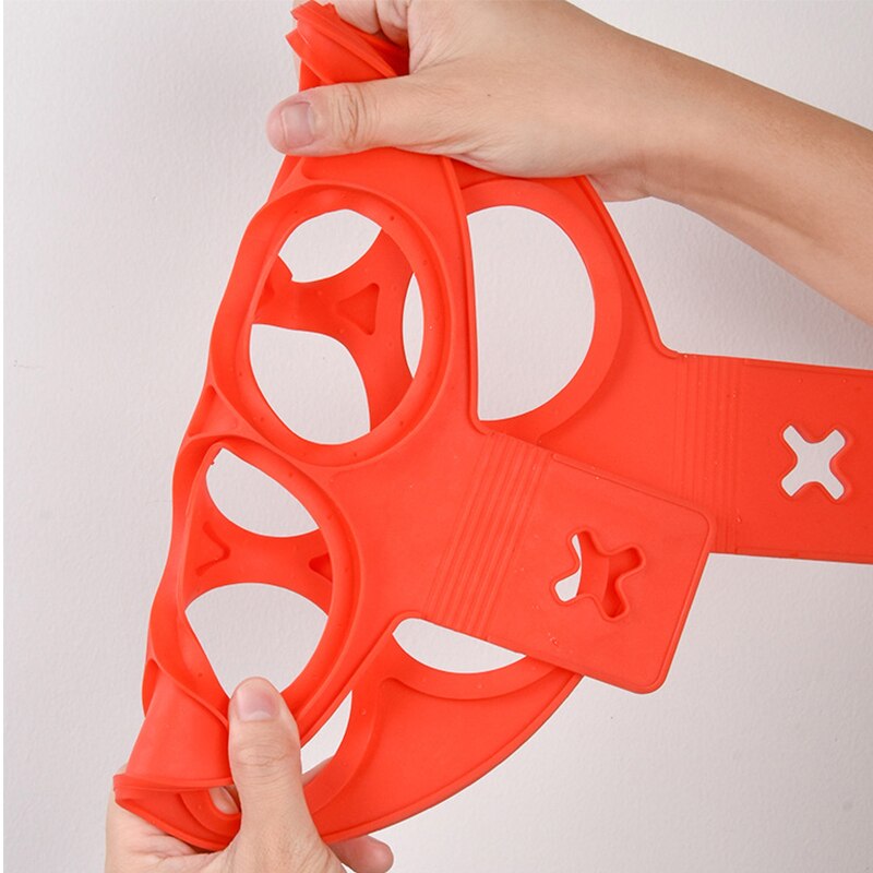 Pannenkoek Maker Hart/Ster/Ronde Vormige 7 Gaten Anti-aanbak Siliconen Bakvorm Ring Gebakken Ei Voor Familie Koken keuken Gereedschap