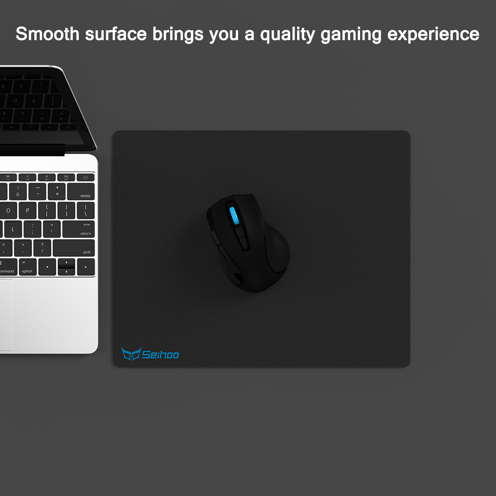 Matte Resin surface Mouse Pad Semi-hard Smooth Mousepad Soft Silicone Anti-slip Bottom Mat for Computer Games Precision Control