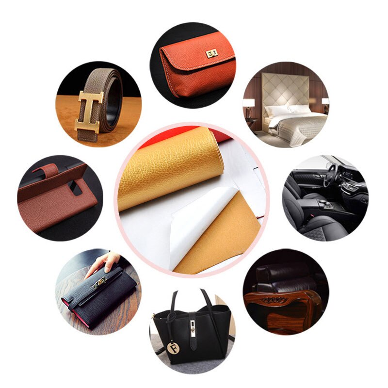 50x138cm Large Leather Patch Self Adhesive Stick Free Iron Sofa Car Seat Restoration Refurbished Leather Fabric Sticker Patch
