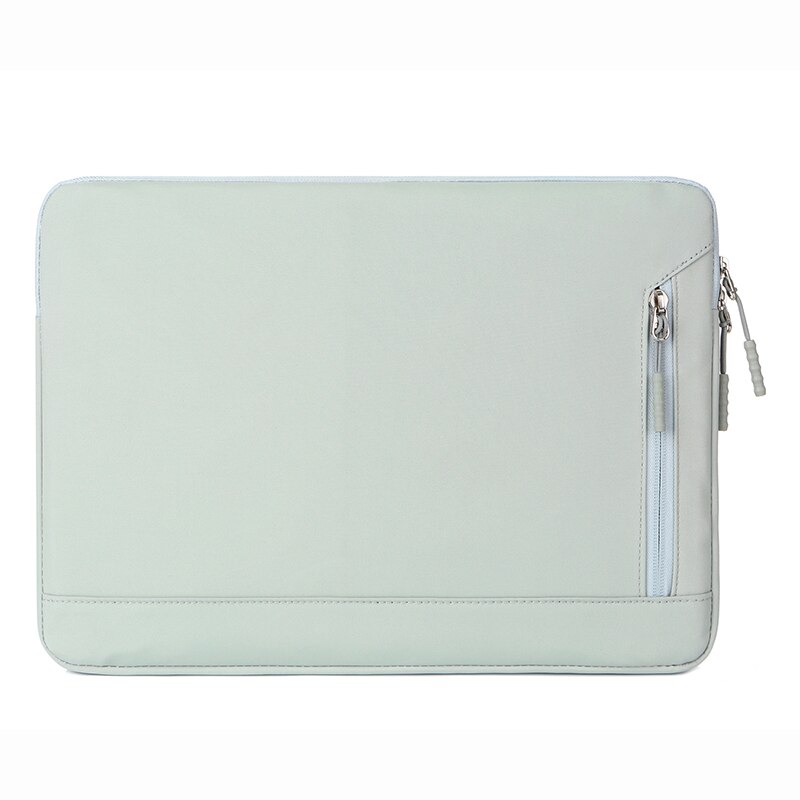Nowy jednolity kolor torba na laptopa w stylu Retro dla MacBook Air Pro 13 15 13.3 14 15.6 calowy Notebook prosty futerał na komputer: green / For 13.3 Inch