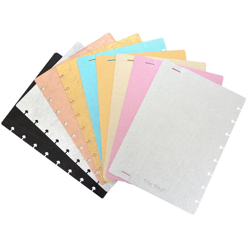 Fromthenon Mushroom Hole Notebook Cover Shell A5 Disc Bound Binder Notepad T Type Round Hole Book DIY Assembled Jaournal Cover