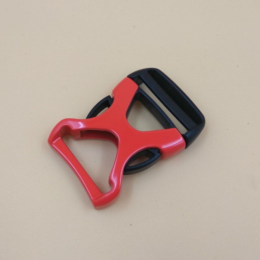 X stil 1 " til 25mm webbing rød polert sølv pistol metall sideutløser 1/2 metall plastspenner 5 deler gjør-det-selv-vesker tilbehør: Rød