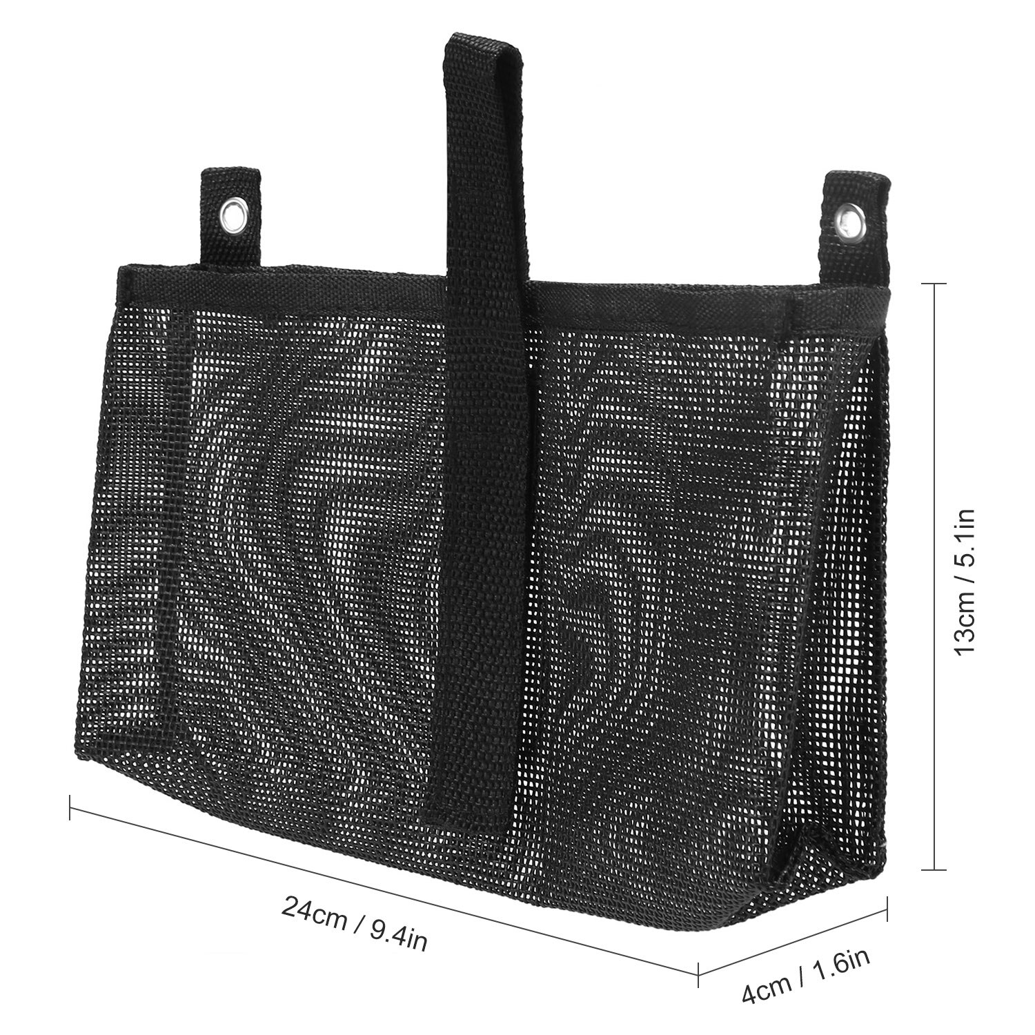 Kajak Mesh Opslag Pouch Boot Vissen Houder Tas Kano Zetel Nylon Netje Kajak Accessoires Gereedschap Opbergtas: M2030-10 Black
