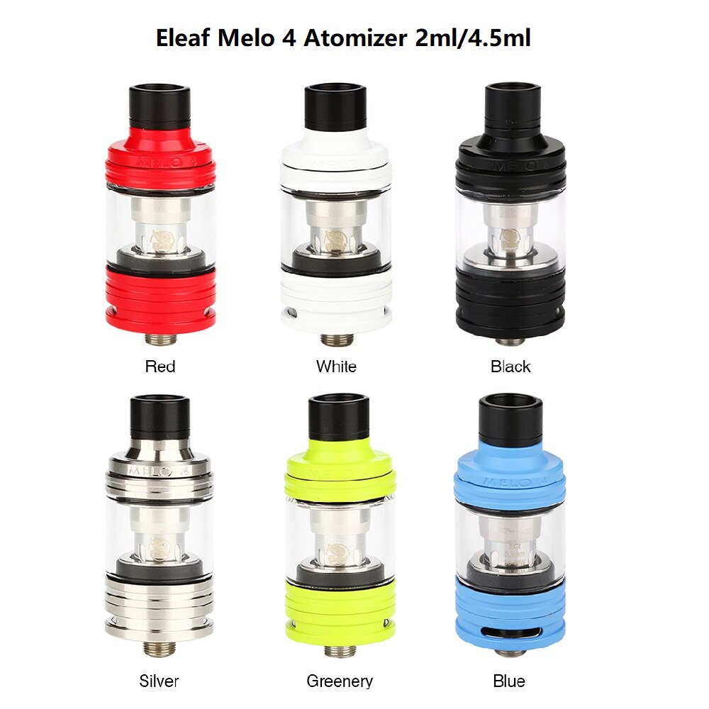 100% Original Eleaf Melo 4 Atomizer 2ml/4.5ml & Melo 5 Atomizer 2ml/4ml Tank Fit Eleaf IKuun I80/ iKuun I200 /iStick Rim MOD