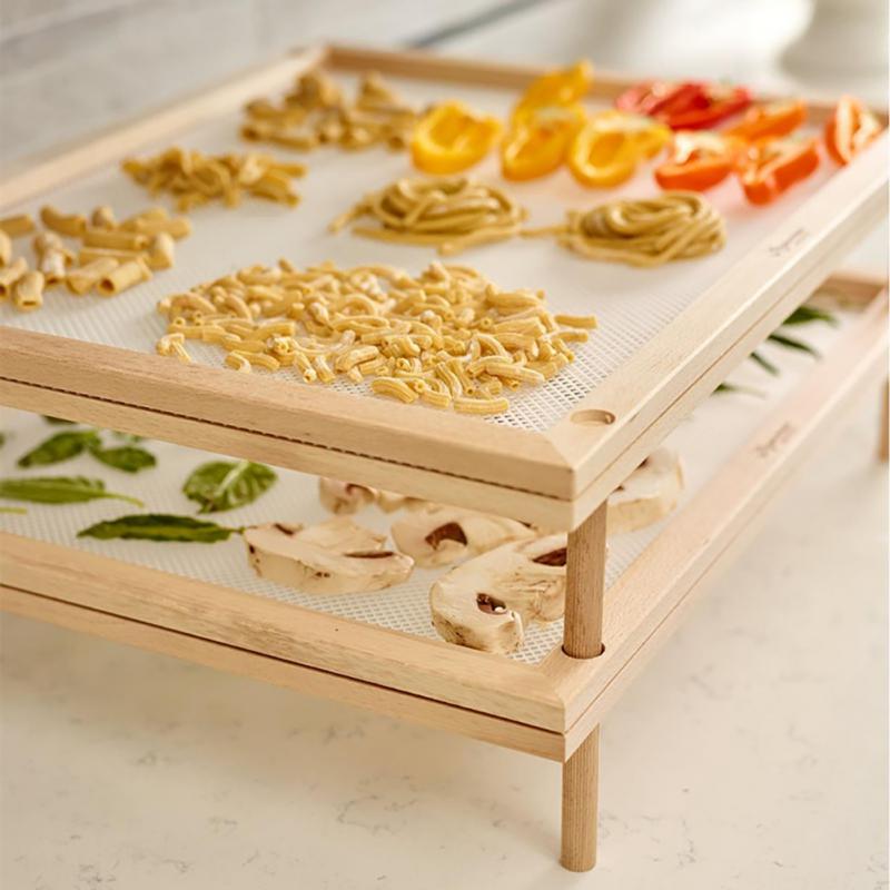 Kitchen Accessories Wooden Pasta Drying Rack Spaghetti Dryer Stand Noodles Drying Holder Vanilla Rack Pasta For Cooking Tools