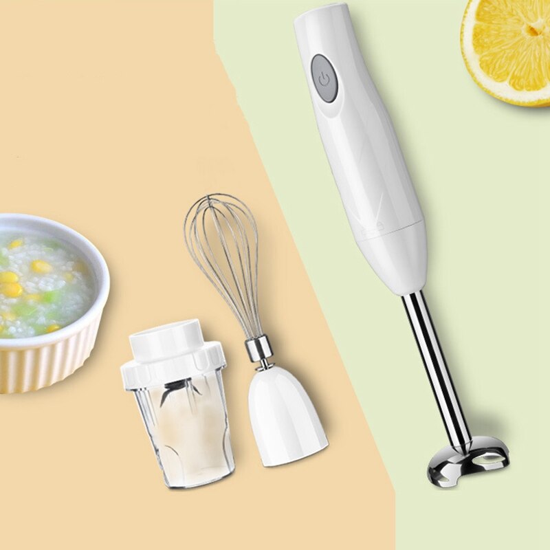 Immersion Hand Blender 4-In-1 Powerful Speed Control Stick Blender Milk Frother Egg Whisk Puree Infant Food - US Plug