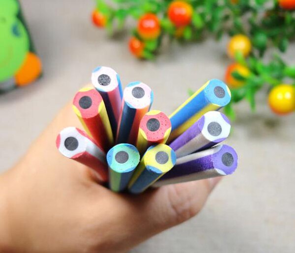 5 stuks magisch koreaans briefpapier, kleurrijk magisch buigzaam, zacht potlood met gum, voor gebruik op school en kantoor.