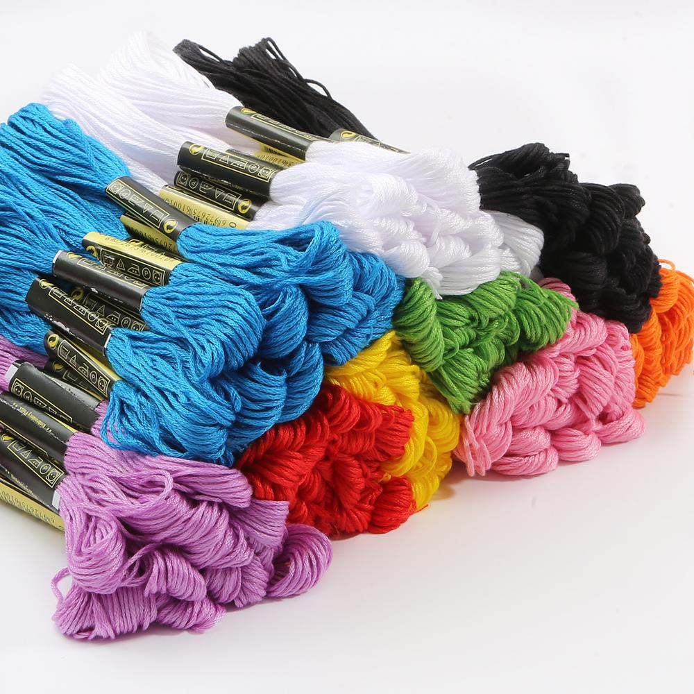 50 pcs Anchor Similar DMC embroidery floss Cross Stitch Cotton Embroidery Thread Floss Sewing Skeins Craft