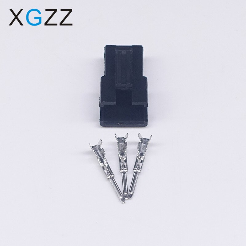 Novedad de 100, conjunto de SM-3Y, conector macho de energía para coche, Terminal de cable, conector hembra de 3 pines para coche, Conector de barra de enchufe automotriz: 100PCS MALE