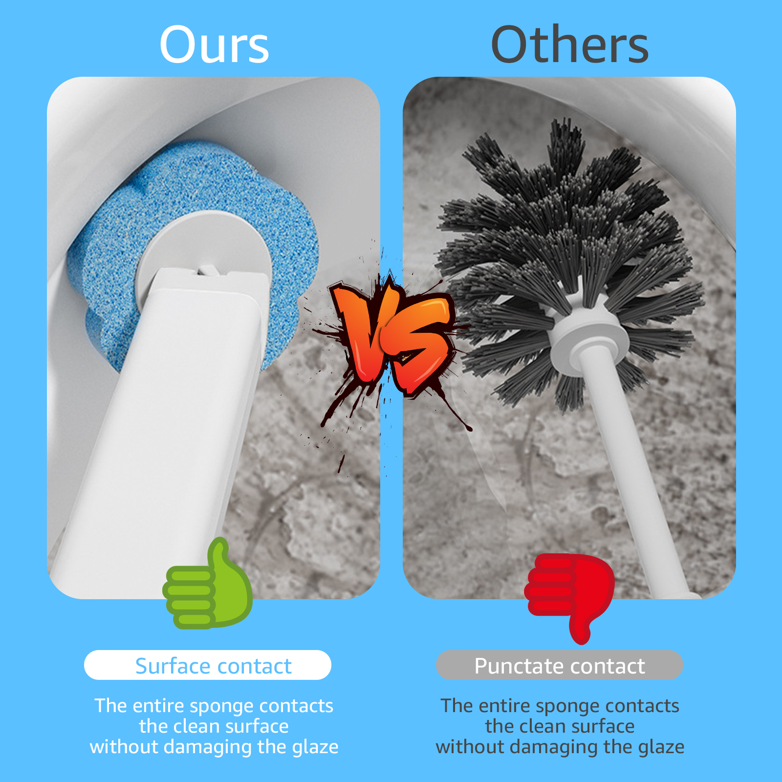 18/24 PCS Disposable Toilet Brush Wall-Mounted Cleaning Tool for Bathroom With Long Handle Replacement Brush Head Wc Accessories