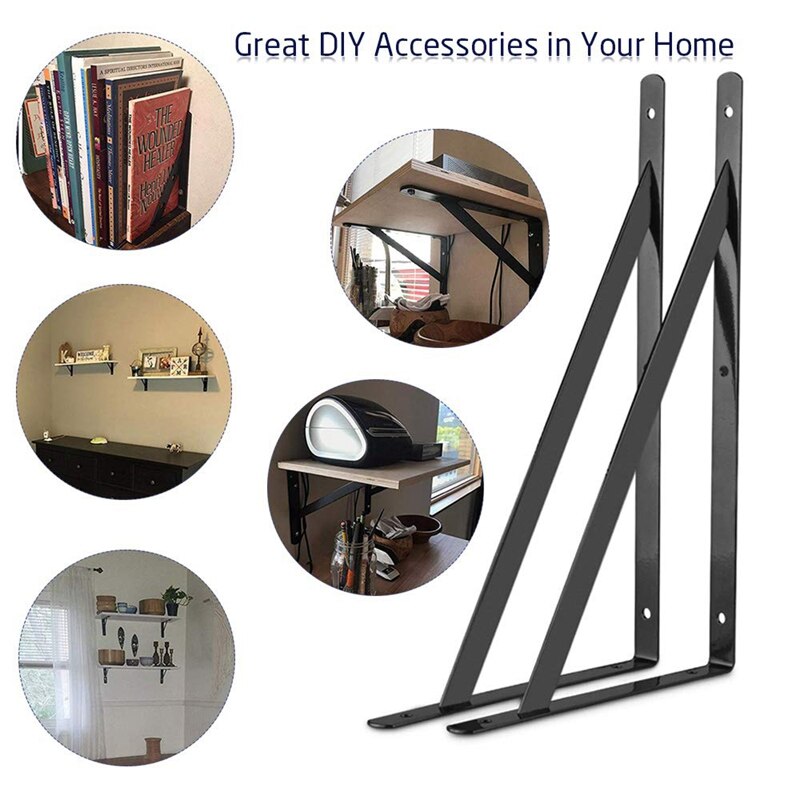 Heavy Duty Shelf Bracket, Inch Shelf L Brackets 90... – Grandado