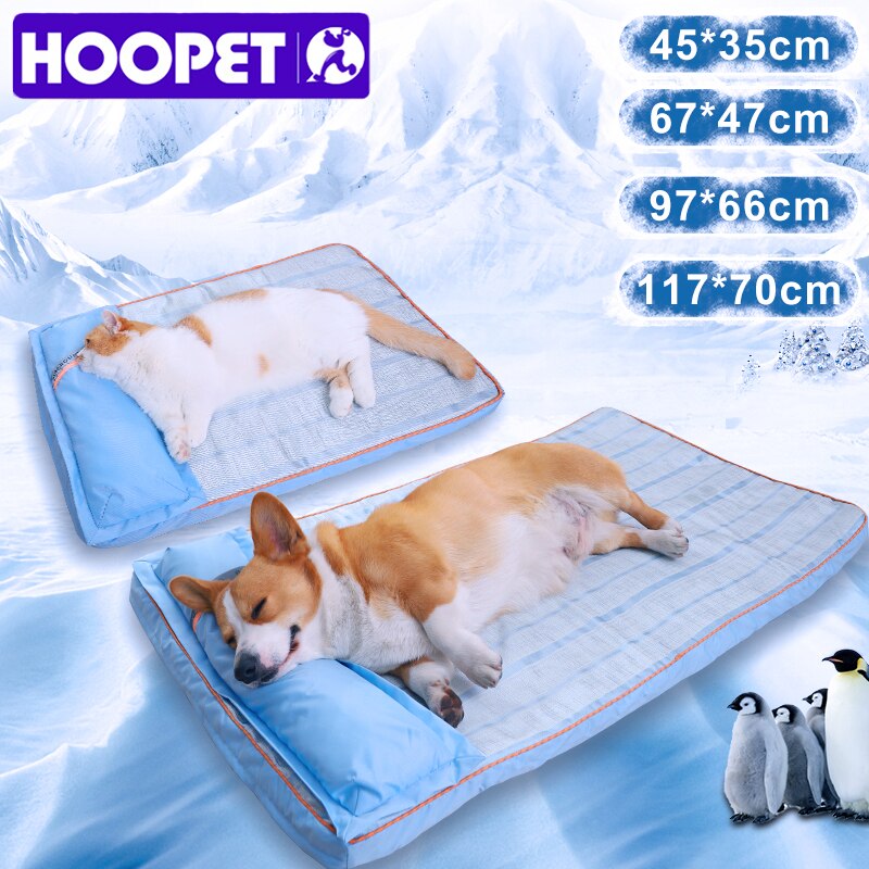 Hoopet Zomer Hond Bed Dikke Mat Voor Honden Huisdier Sofa Met Kussen Voor Small Medium Large Honden Katten Cooling Hond pad Dierbenodigdheden
