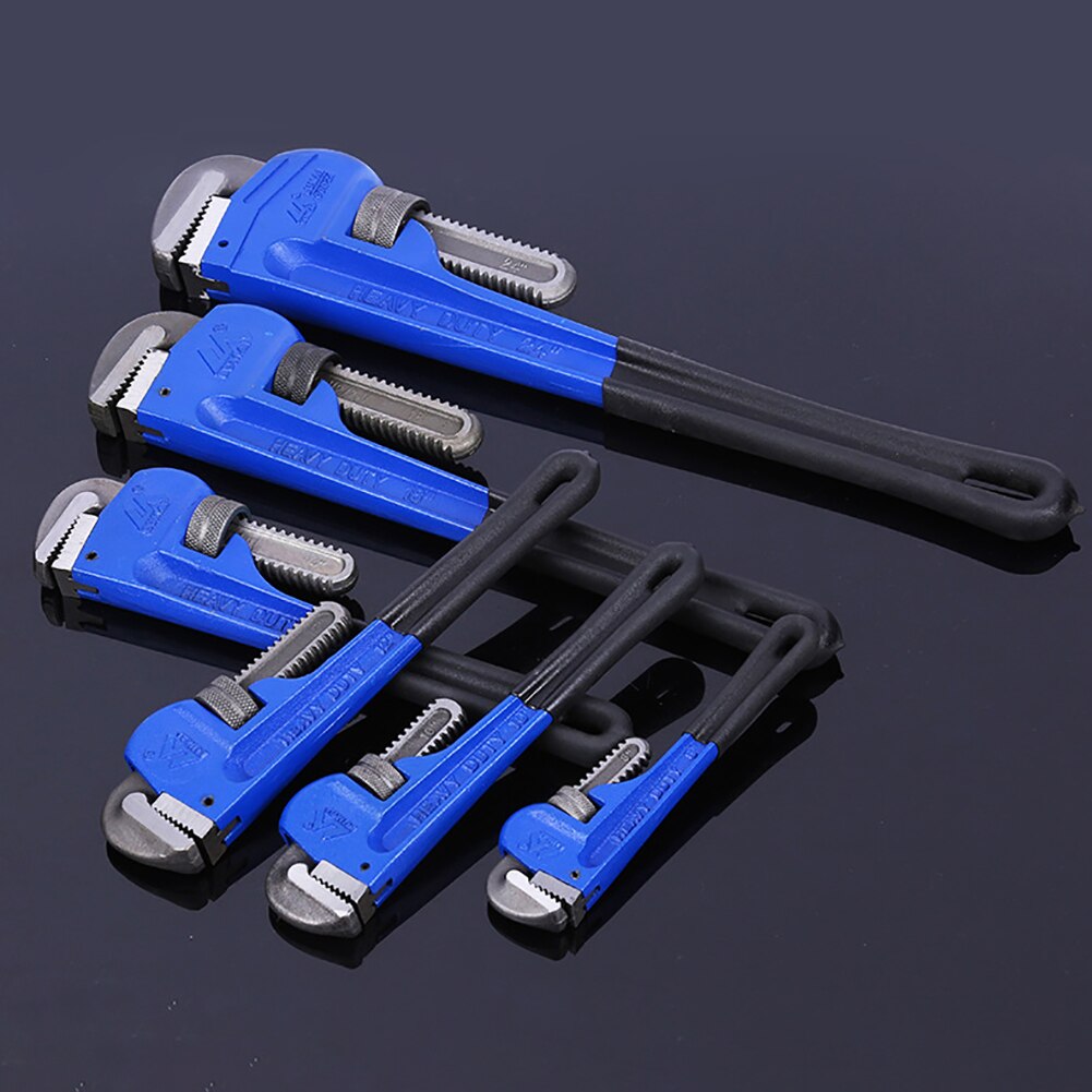 8/10/12inch High Carbon Steel Heavy Duty Plumbing Manual Tools Pipe Clamp Wrench