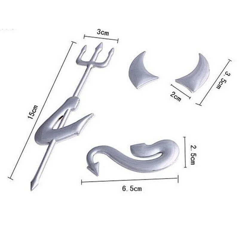Persönlichkeit Auto Aufkleber Lustige 3D Kleiner Teufel Dämon Styling Universal- Auto Emblem Logo PVC Aufkleber Dekoration DIY Accesso