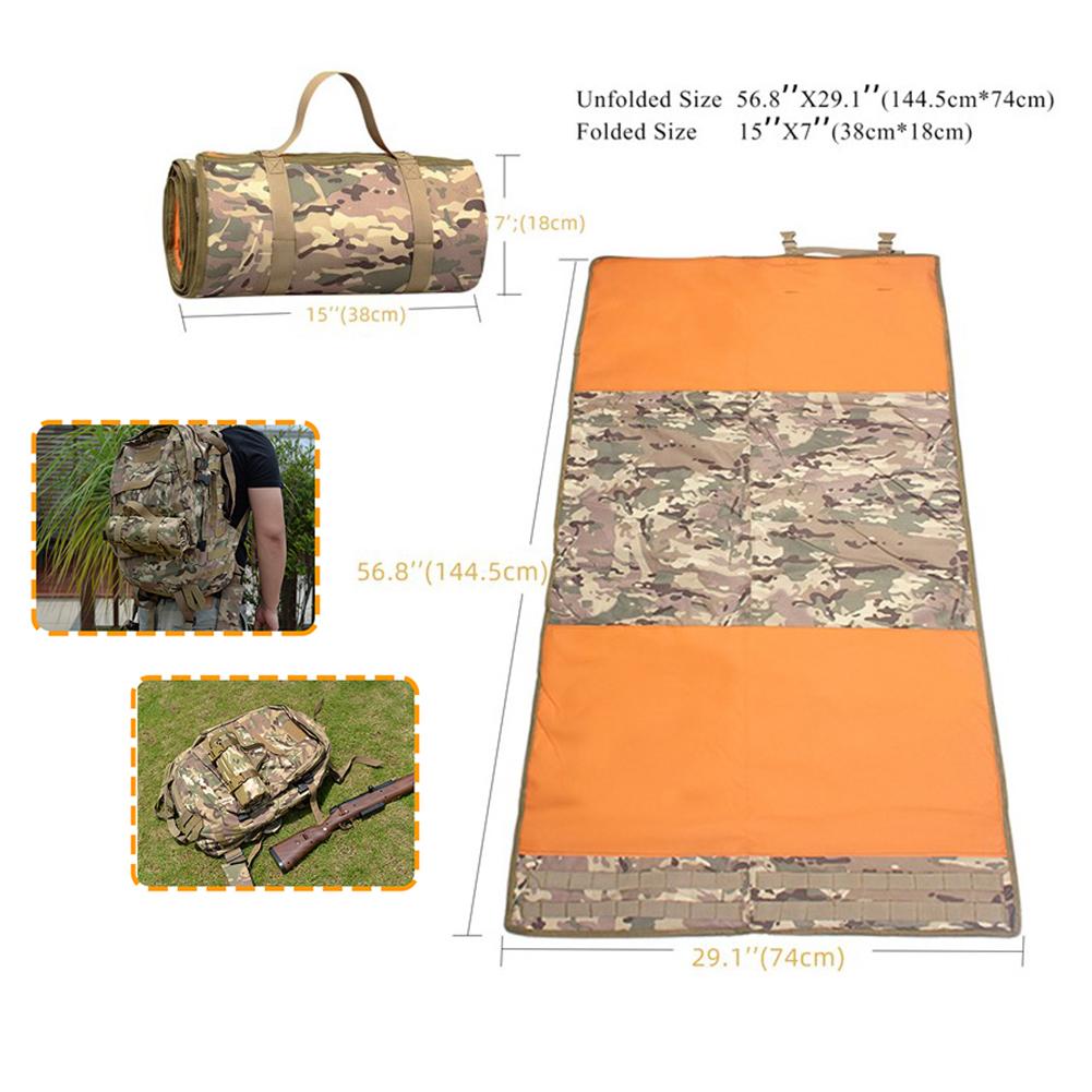 Outdoor Lightweight Roll Up Shooting Mat NonSlip Double-sided Pad Waterproof Nylon Cloth Moistureproof Portable Camping Placemat