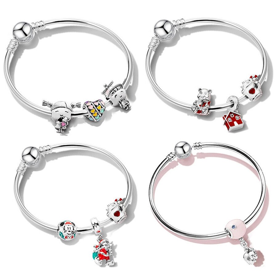 Charms Armband Met Plezier Jeugd Vitaliteit Jongen En Meisje & Kerst Kralen Voor Vrouwen Klassieke Armband Mode-sieraden Cadeau