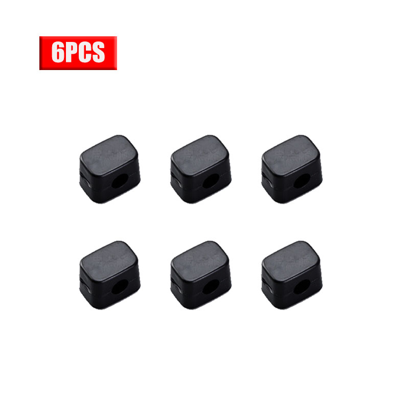 1/6/12 Stuks Magnetische Kabel Clips Zelfklevende Snoer Houder Kabelmanagement Winder Protector Desktop Tidy Usb lader Kabel Houder: Licht Geel