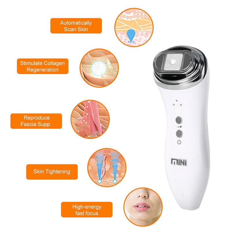 Ultrasone Bipolaire Led Rf Radio Frequentie Gezicht Lifting Huid Rejuveantion Massager Mini Hifu Anti Rimpel Skin Aanscherping Machine