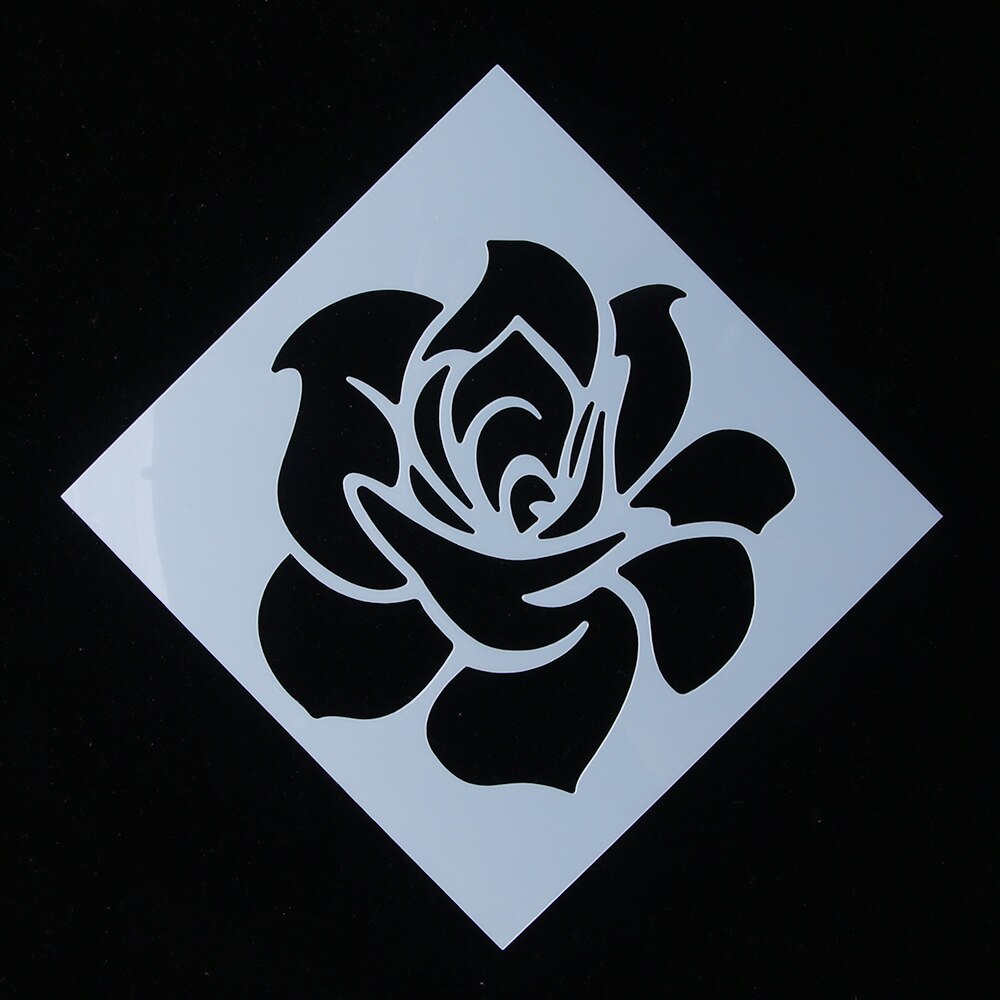 Classic Rose Flower Reusable Stencil Airbrush Pain... – Vicedeal