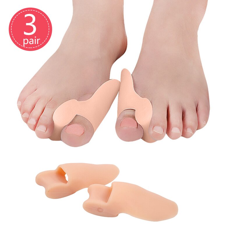 Corrector ortopédico para juanetes, separador de dedos del pie, almohadilla de corrección, herramienta para el cuidado del antepié, 1-4 pares: 3Pair G114