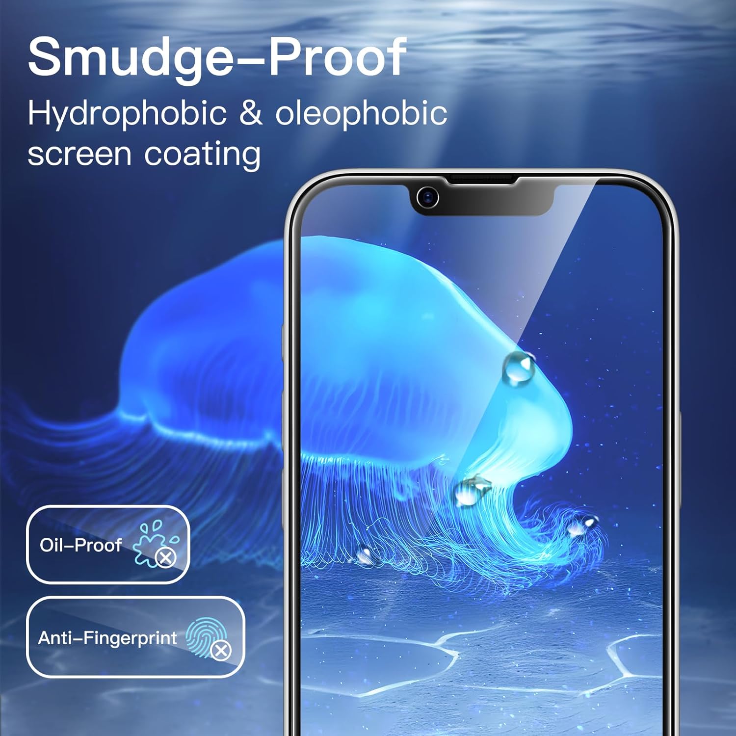 2 Pcs Privacy Full Coverage Screen Protector for iPhone 17e/16e/17 Pro Max/17,Anti-Spy Tempered Glass Film