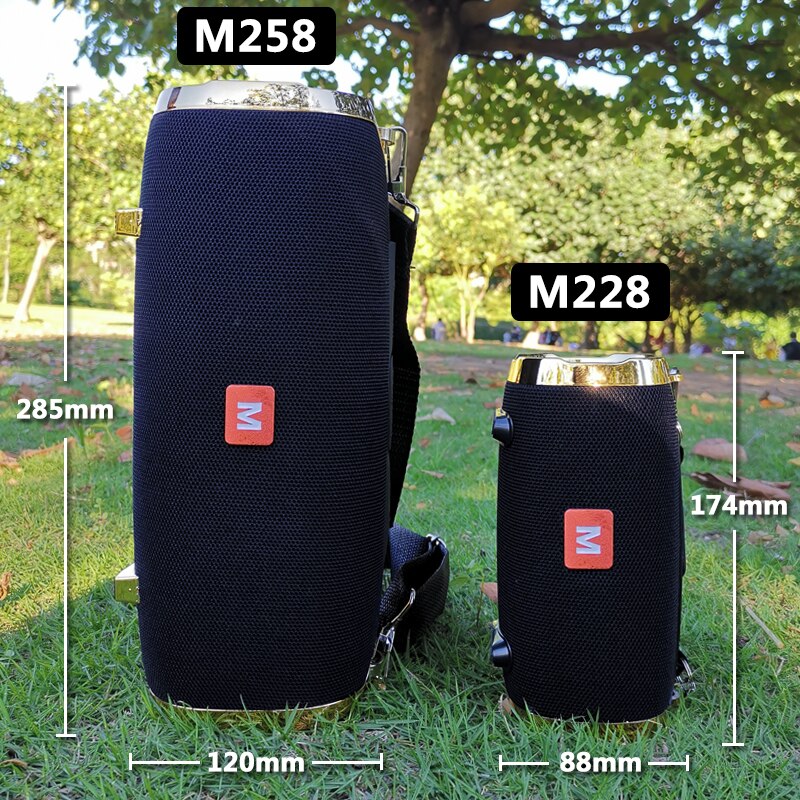 Wireless Bluetooth Speaker Outdoor Portable Subwoofer Colum 3D Stereo Soundbar 4000mAh Battery Music 48 Hours FM / Aux / TF