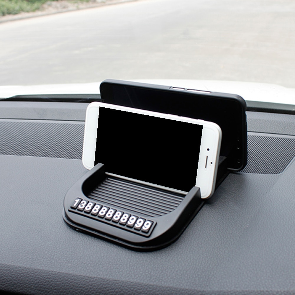 1 stuk antislipmat voor het dashboard van de auto met telefoonnummer 2 in 1 antislipmat voor papieren handdoeken gps telefoon auto accessoires
