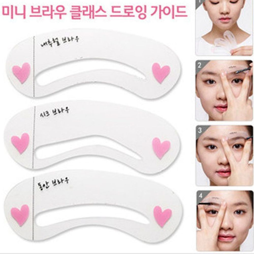 24 Pcs Grooming Shaping Assistent Sjabloon Wenkbrauw Stencil Tekening Kaart Brow Make-Up Gereedschap Accessoires