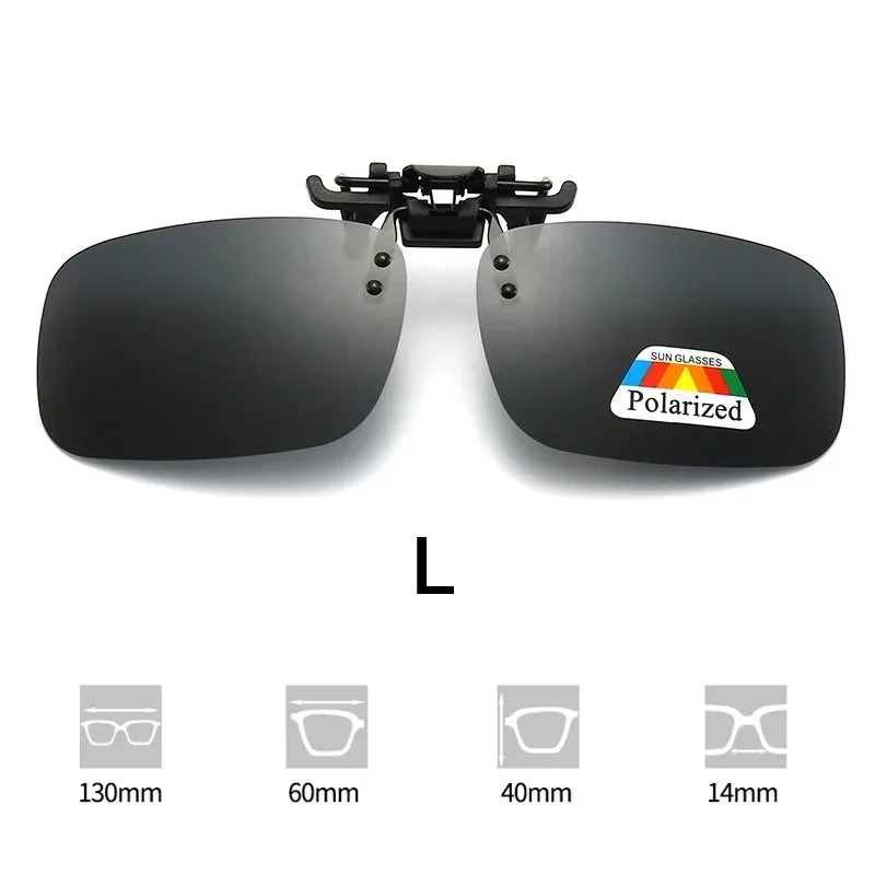 Polarized Clip Sunglasses Myopia Glasses Clip Driver Fishing Night Vision Myopia Clipon Sun Shading Eyeglasses: Golden