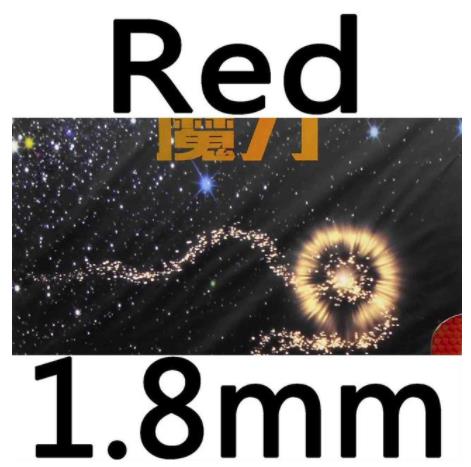 KTL Magic Power Half Long Pips-Out Table Tennis (PingPong) Rubber with Sponge: Red 1.8mm