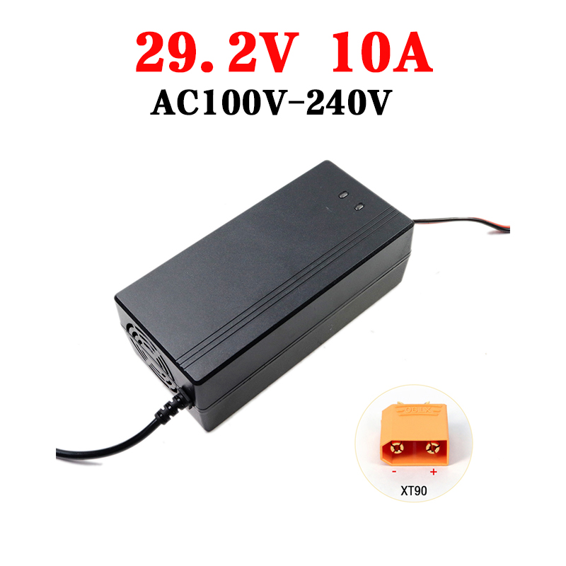 12v batterilader 14.6v 5a 10a 20a lifepo 4 lader 12v 24v hurtigladende litiumbatterilader til bil 12.8v høystrømsadapter: Gul