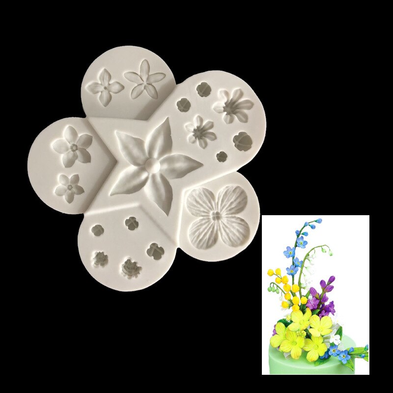 Silicone Concrete Molds Flower Ceramic Arts Mould Pottery Handmade Plaster Mold