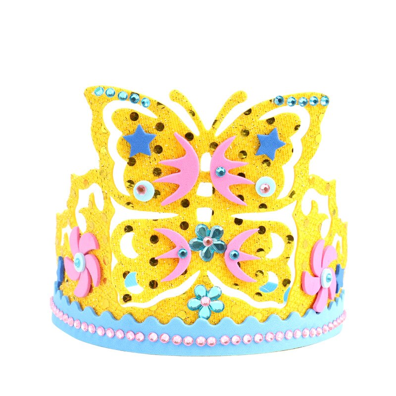 Schiuma EVA paillettes di carta corona fiori creativi stelle modelli scuola materna arte bambini fai da te giocattoli artigianali decorazioni per feste regalo: A