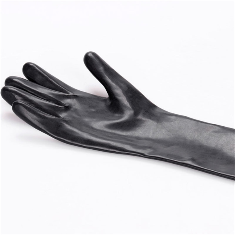 100% Latex Lange Handschoenen Rubber Handschoenen Latex Mitt Black Kleur Kostuums Accessoires 3 size