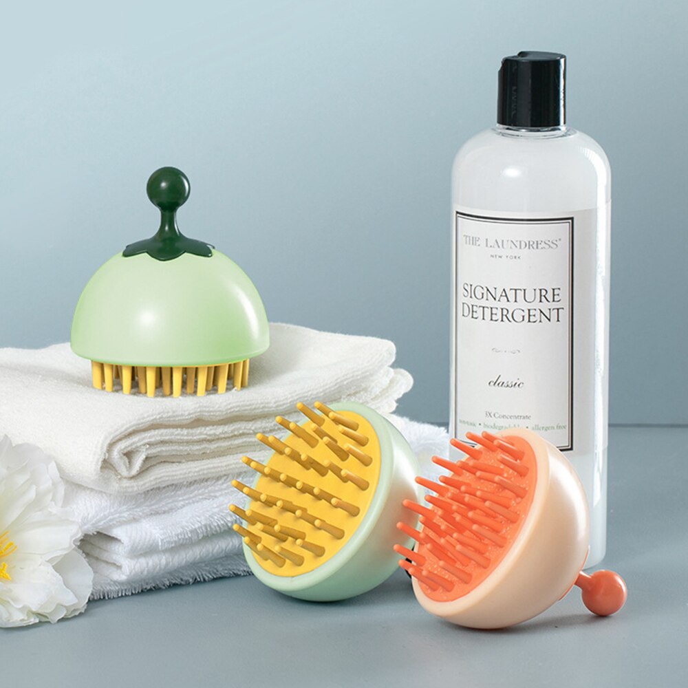 Cepillo Exfoliante para todo tipo de cabellos, masajeador de cuero cabelludo, cepillo Exfoliante para lavar el pelo, para hombres y mujeres
