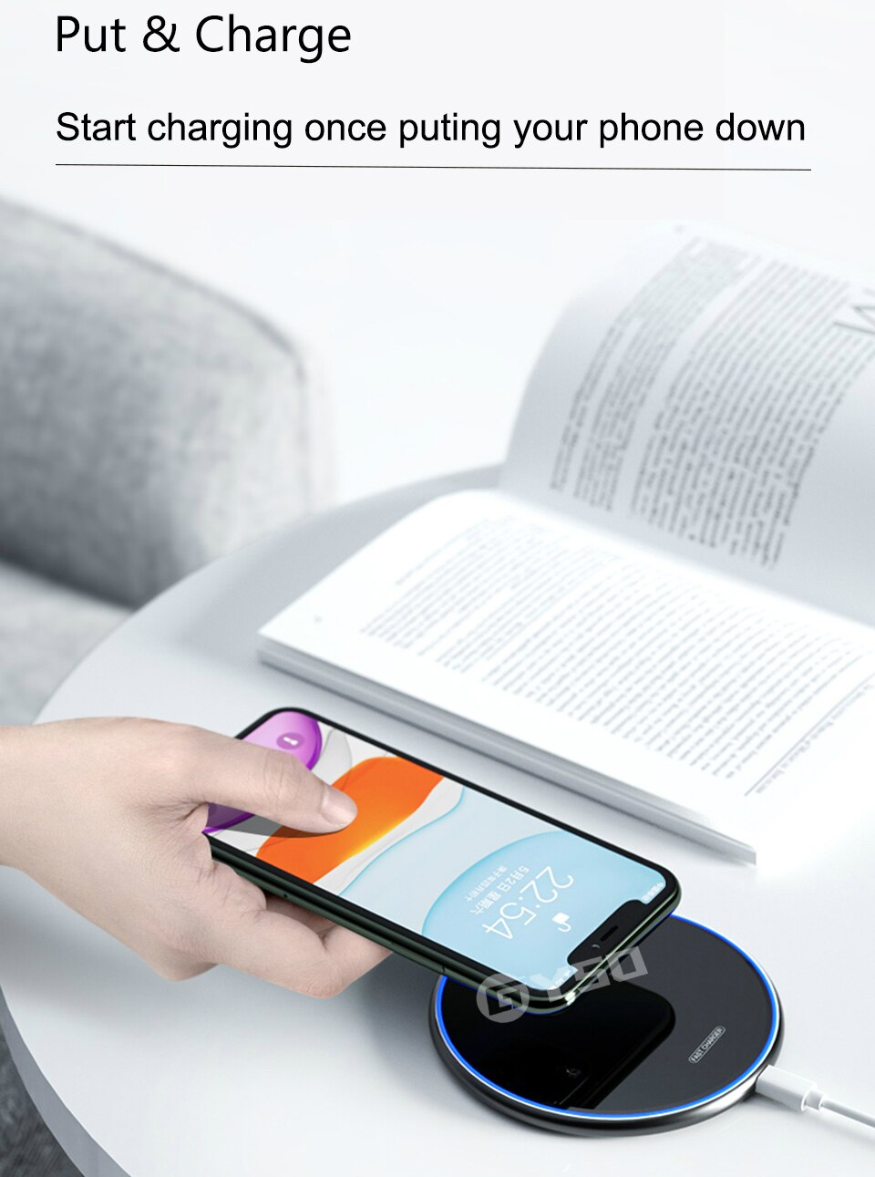 Wireless Charger Pad for iPhone 12 11 Pro X XS Max XR 8 Samsung S10 S9 Note 8 9 Qi Fast Wireless Charging Quick Charge Adapter