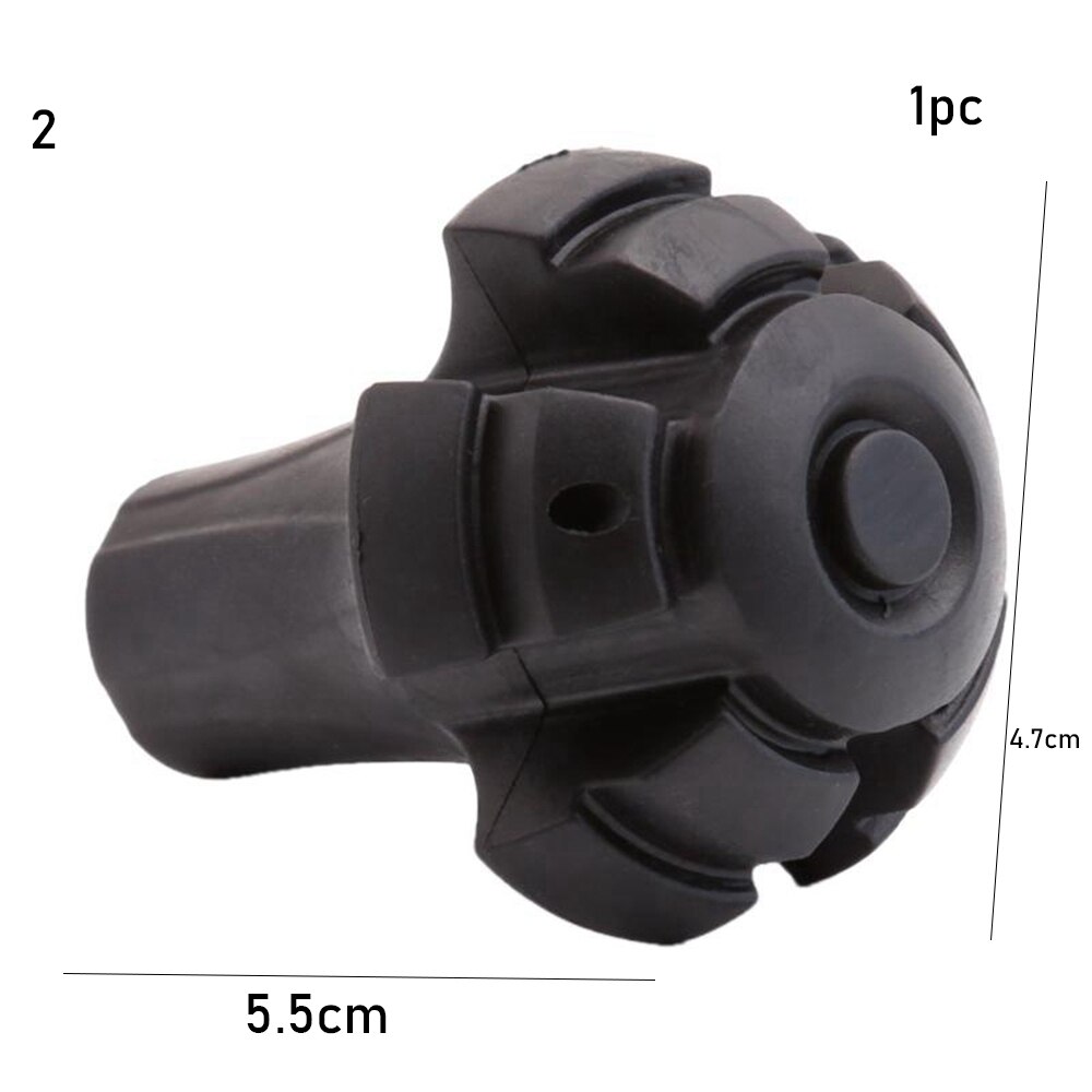 4Pcs Gummi Trekking Pole Ersatz Tipps Walking Stick Kopf Einstellbare Teleskop Wandern Bergstock Protektoren Zubehör: Style 2