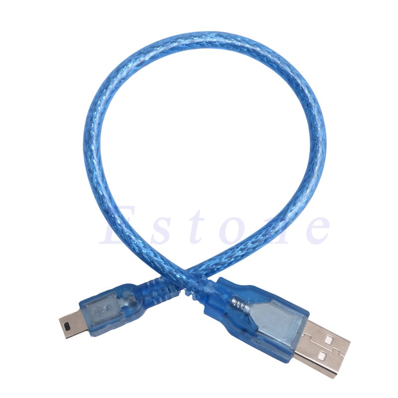 Hoge Snelheid Korte USB 2.0 A Male Naar B Male Mini 5 Pin B Data Oplaadkabel Cord