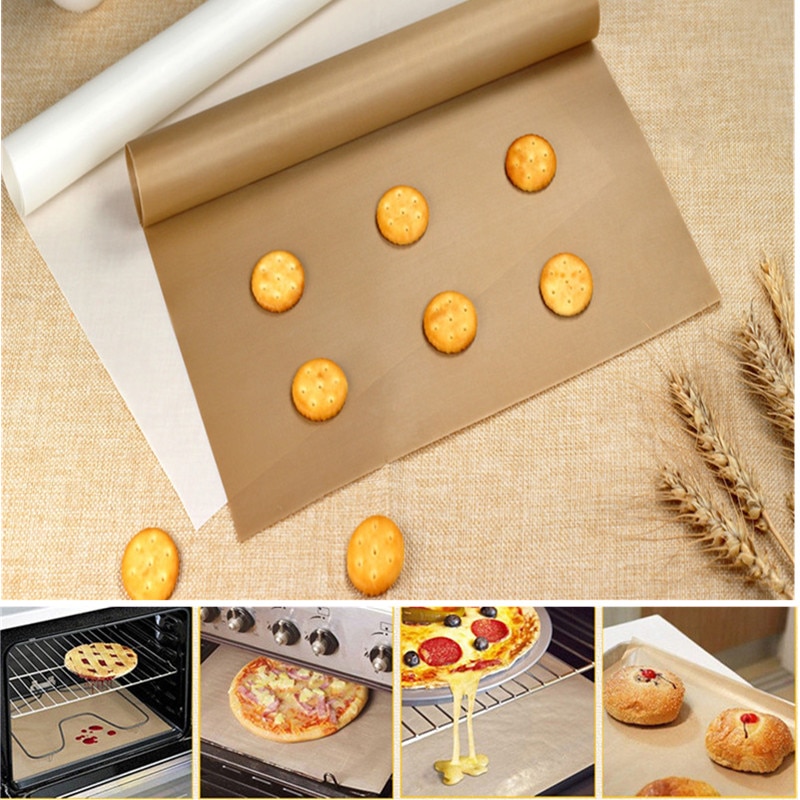 Reusable Baking Mat High Temperature Resistant Teflon Sheet Pastry Baking Oilpaper Heat-Resistant Pad Non-stick for Outdoor BBQ