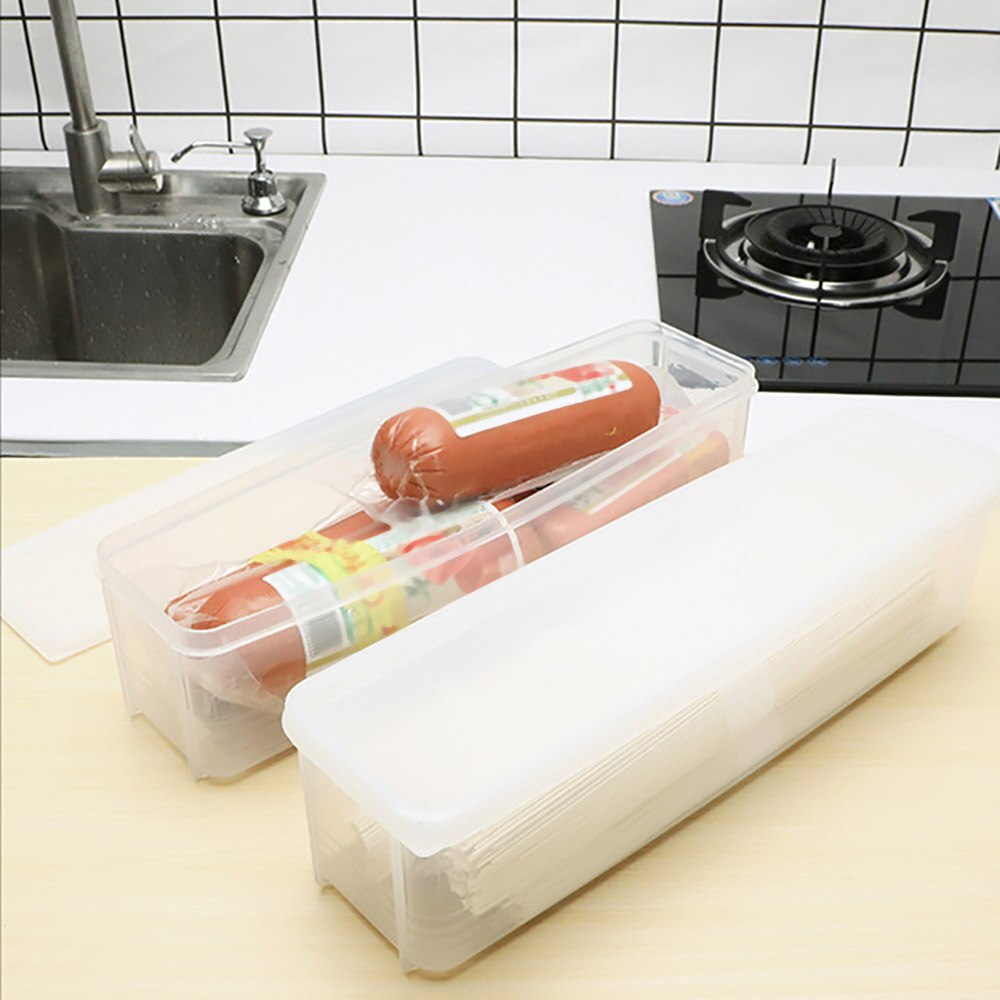 Multipurpose Storage Box Household Noodle Translucent Storage Box Airtight Spaghetti Box Kitchen Food Fruit Container