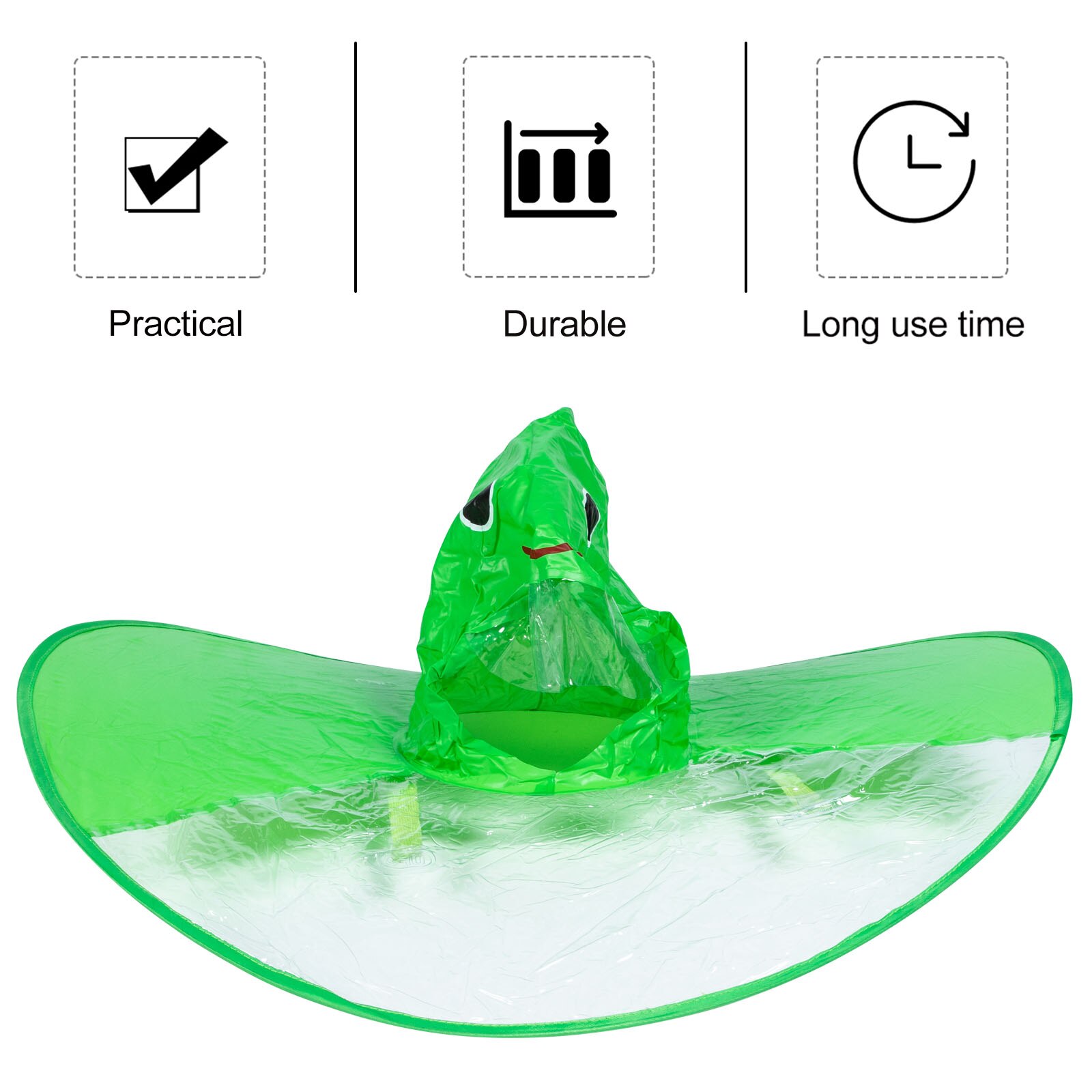 Children Adult Raincoat Collapsible Umbrella Cartoon UFO Raincoat Umbrella