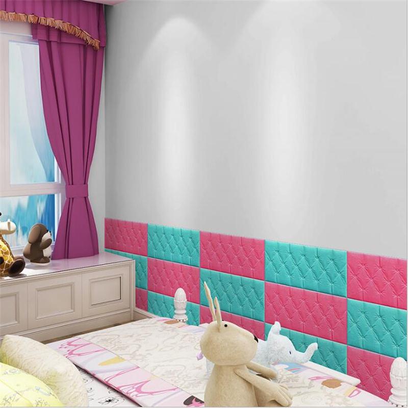 3d pe skum læder udskæring blød sag wallstickers stue 30*60cm sengekanten tv sofa vægdekoration panel kunst vægmaleri plakat