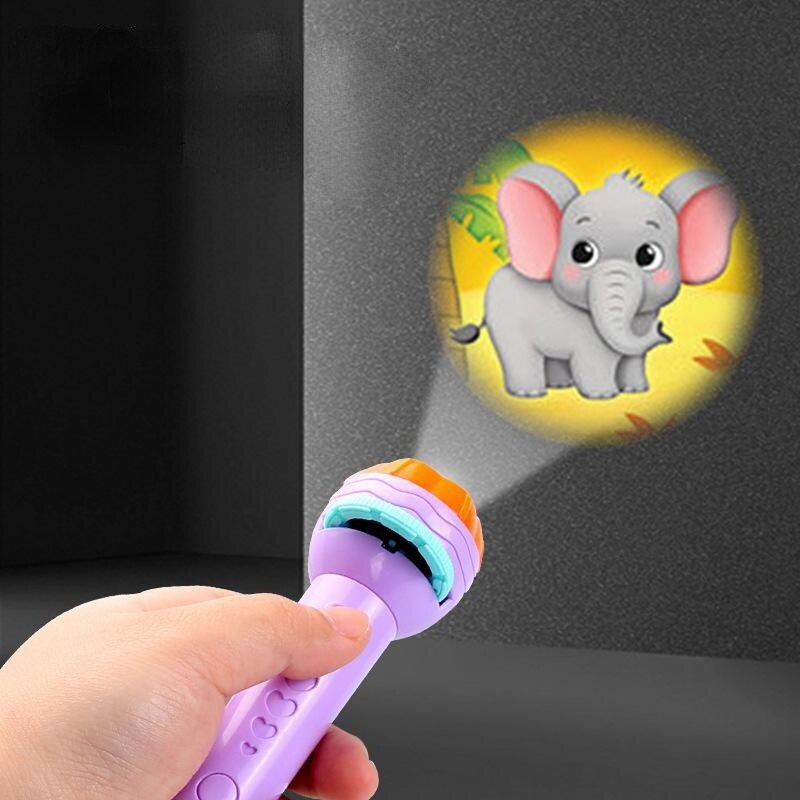 Child Early Education Projector Slide Story Machine Bedtime Toy Girl Boy Lamp Glowing Kids Lightstick Flashlight toy