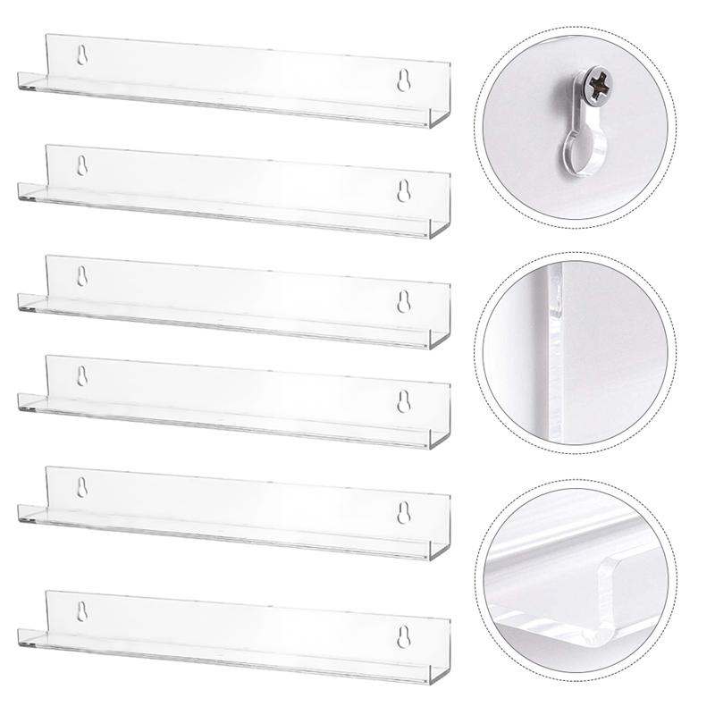 Présentoir mural pour vernis à ongles, 1 Set/6 pièces, présentoir pour cosmétiques