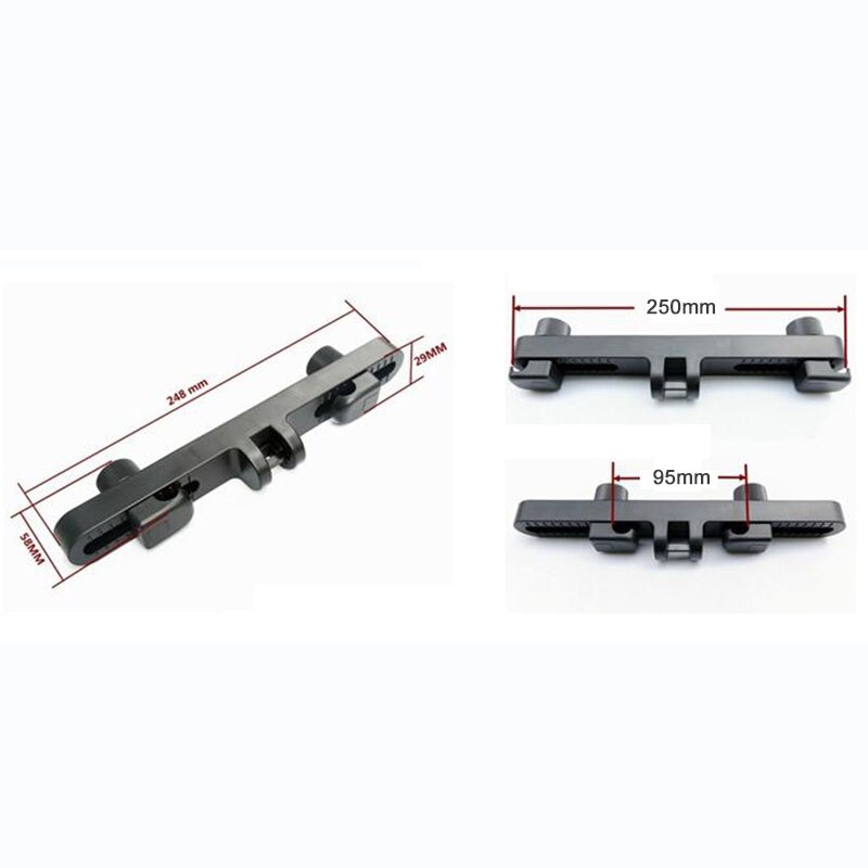 ISOFIX conector de cierre accesorios de coche soporte de guía Interior cinturones de seguridad para bebés, reposacabezas, Interfaces de montaje