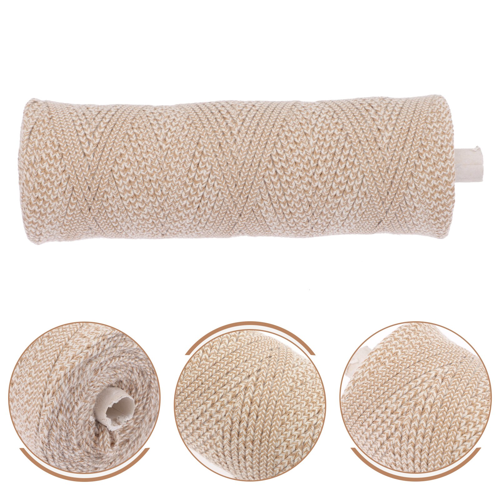 1 Roll DIY Cotton Candle Wicks 150m Wicks for Candle Making Cotton Wicks: Beige14.5X5.2CM
