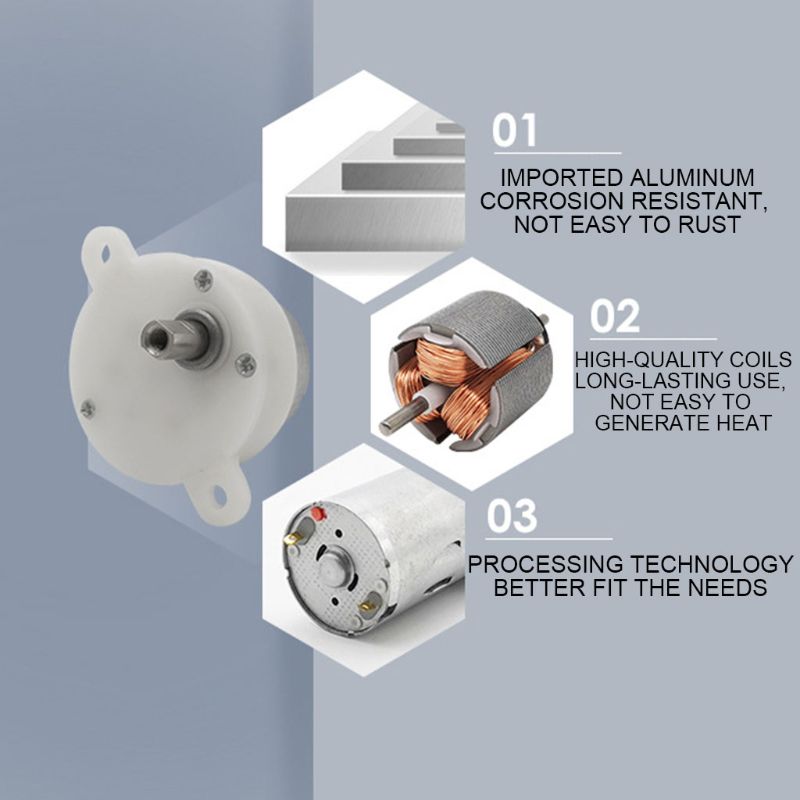 Telescope Camera Motor Advertising Gearbox Metal Gear DC Reduction Motors Geared Low Speed Control Accessories